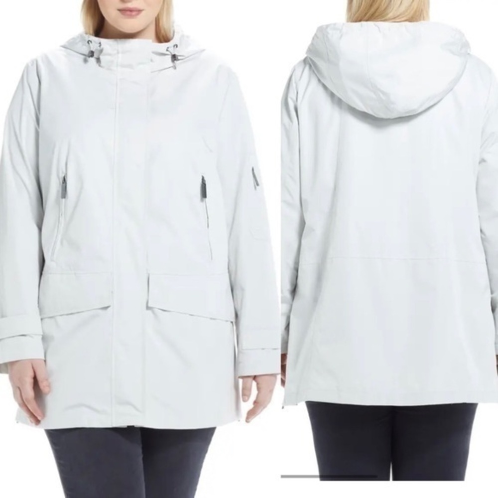 Ellen Tracy size 2X water repellent hooded parka